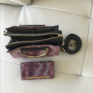 Fossil crossbody bag with matching wallet